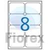 Kép 2/2 - Etikett, 99,1x67,7 mm, poliészter, időjárásálló, kerekített sarkú, fehér, APLI, 160 etikett/csomag