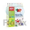 Kép 1/2 - Textilfilc, 2,9 mm, APLI Kids "Markers Textil", 10 különböző szín