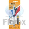 Kép 1/7 - Golyóstoll, háromszínű, nyomósirónnal egyben, BIC "4 Colours" + grafitbél