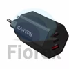 Kép 4/4 - Hálózati töltő, 1xUSB-A, 2xUSB-C, 65W, CANYON "Hexagon 65", fekete