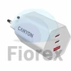 Kép 4/4 - Hálózati töltő, 1xUSB-A, 2xUSB-C, 65W, CANYON "Hexagon 65", fehér