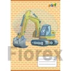 Kép 1/2 - Füzet, tűzött, A5, vonalas, 32 lap, 1. osztály, COOL BY VICTORIA, "Excavator", "14-32"