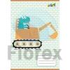 Kép 2/2 - Füzet, tűzött, A5, vonalas, 32 lap, 1. osztály, COOL BY VICTORIA, "Excavator", "14-32"
