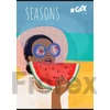Kép 1/2 - Füzet, tűzött, A4, vonalas, 80 lap, COOL BY VICTORIA, "Seasons"