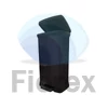 Kép 2/3 - Pedálos szemetes, fémhatású, 50 l, CURVER, fekete