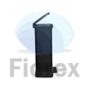 Kép 3/3 - Pedálos szemetes, fémhatású, 50 l, CURVER, fekete