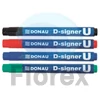 Kép 3/3 - Alkoholos marker, 2-4 mm, kúpos, DONAU "D-signer U", zöld