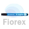 Kép 1/3 - Táblamarker, 2-4 mm, kúpos, DONAU "D-signer B"", fekete
