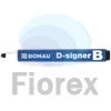Kép 2/3 - Táblamarker, 2-4 mm, kúpos, DONAU "D-signer B"", fekete