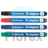 Kép 3/3 - Táblamarker, 2-4 mm, kúpos, DONAU "D-signer B"", fekete