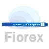 Kép 1/3 - Táblamarker, 2-4 mm, kúpos, DONAU "D-signer B", kék