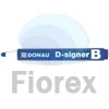 Kép 2/3 - Táblamarker, 2-4 mm, kúpos, DONAU "D-signer B", kék
