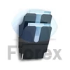 Kép 2/3 - Prospektustartó, fali, álló, A4, DURABLE "FLEXIPLUS 2", fekete