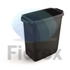 Kép 2/2 - Szemetes, 60 l, műanyag, DURABLE "DURABIN ECO", fekete