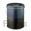 Kép 1/2 - Tűzálló szemetes, fém, kerek, DURABLE "Safe", fekete