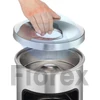 Kép 2/4 - Tűzálló szemetes, kerek, hamutartóval, DURABLE "Safe", ezüst