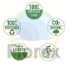 Kép 4/6 - Iratrendező, 75 mm, A4, Co2-semleges, élvédő sínnel, ESSELTE "No.1", fekete
