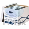 Kép 1/2 - Archiválókonténer, karton, FELLOWES, "Bankers Box Basic Tall", kék-fehér - 10db