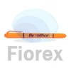 Kép 2/3 - Szövegkiemelő, 1,0/4,0 mm, kétvégű, FLEXOFFICE "HL01", narancs