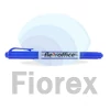 Kép 2/2 - Alkoholos marker, 0,4/1,0 mm, kúpos, kétvégű, FLEXOFFICE "PM01", kék