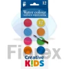 Kép 1/2 - Vízfesték, 12 darabos, 28 mm, ICO "Creative Kids"