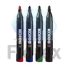 Kép 1/2 - Alkoholos marker, 3-5 mm, kúpos, KORES "K-Marker", 4 különböző szín