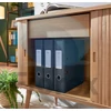 Kép 5/6 - Iratrendező, 80 mm, A4, karton, 180°, LEITZ "Cosy Soft Touch", bársonyszürke