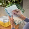 Kép 7/7 - Spirálfüzet, B5, vonalas, 80 lap, LEITZ, "Cosy Soft Touch", nyugodtkék