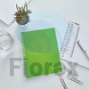 Kép 3/6 - Spirálfüzet, A5, kockás, 80 lap, LEITZ "Wow", zöld