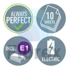 Kép 6/7 - Tűzőgép, elektromos, No.10, 10 lap, LEITZ "Wow", zöld