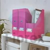 Kép 3/5 - Iratpapucs, PP/karton, 95 mm, LEITZ "Click&Store", rózsaszín