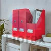 Kép 3/4 - Iratpapucs, PP/karton, 95 mm, LEITZ "Click&Store", piros