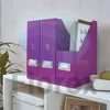 Kép 3/5 - Iratpapucs, PP/karton, 95 mm, LEITZ "Click&Store", lila