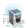 Kép 7/9 - Iratmegsemmisítő, mikrokonfetti, 100 lap, LEITZ "IQ AutoFeed SmallOffice 100 P5 Pro"
