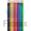 Kép 2/4 - Színes ceruza készlet, háromszögletű, MAPED "Color`Peps Star", 12 különböző szín