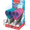 Kép 2/2 - Olló display, iskolai, 13 cm, MAPED "Essentials Soft" - 24db