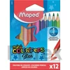 Kép 1/2 - Színes ceruza készlet, háromszögletű, MAPED "Color`Peps Star Mini", 12 különböző szín