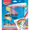 Kép 1/3 - Színes ceruza készlet, háromszögletű, radírozható, MAPED "Color`Peps Oops", 24 különböző szín