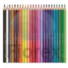 Kép 2/3 - Akvarell ceruza készlet, háromszögletű, ecsettel, MAPED "Color`Peps", 24 különböző szín