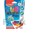 Kép 1/2 - Filctoll készlet, 3,6 mm, MAPED "Color`Peps Magic", 8+2 különböző szín