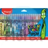 Kép 1/2 - Filctoll készlet, 2,8 mm, kimosható, MAPED "Color`Peps Monster" 24 különböző szín