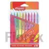 Kép 1/2 - Filctoll készlet, 2,8 mm, kimosható, MAPED Neon, 10 különböző szín