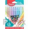 Kép 1/2 - Filctoll készlet, 2,8 mm, kimosható, MAPED  "Color`Peps Pastel", 10 különböző pasztell szín