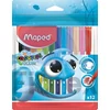 Kép 1/2 - Filctoll készlet, 2 mm, kimosható, MAPED "Color`Peps Ocean", 12 különböző szín