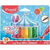 Kép 1/2 - Zsírkréta, vastag, MAPED "Color`Peps MAXI Wax", 12 különböző szín