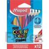 Kép 1/2 - Színes ceruza készlet, háromszögletű, MAPED "Mini Color`Peps Strong", 12 különböző szín