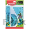 Kép 2/4 - Vonalzókészlet, műanyag, törhetetlen, 3 darabos, MAPED "Twist`n Flex"