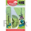 Kép 3/4 - Vonalzókészlet, műanyag, törhetetlen, 3 darabos, MAPED "Twist`n Flex"