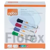 Kép 2/3 - Táblamarker, kúpos hegyű, 2 mm, 10 db, NOBO "Glide", vegyes színek