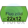 Kép 1/2 - Árazószalag, 22x12 FLUO zöld - 10 tekercs